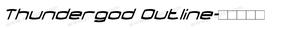 Thundergod Outline字体转换
